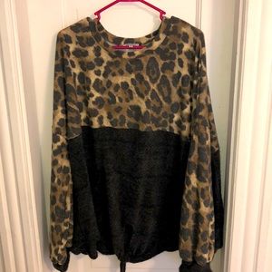 Soft and Comfy Leopard sweater top